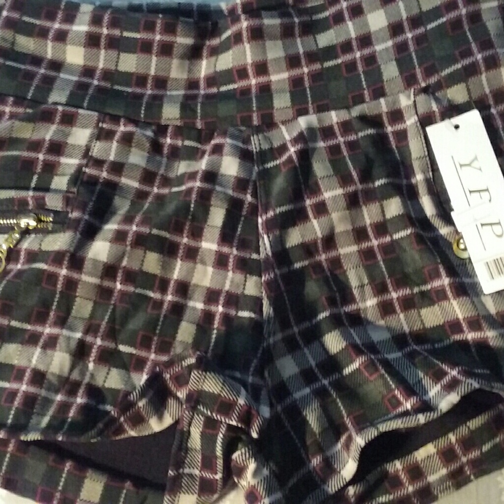 Plaid shorts very comfy