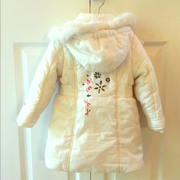 baby girl white winter coat