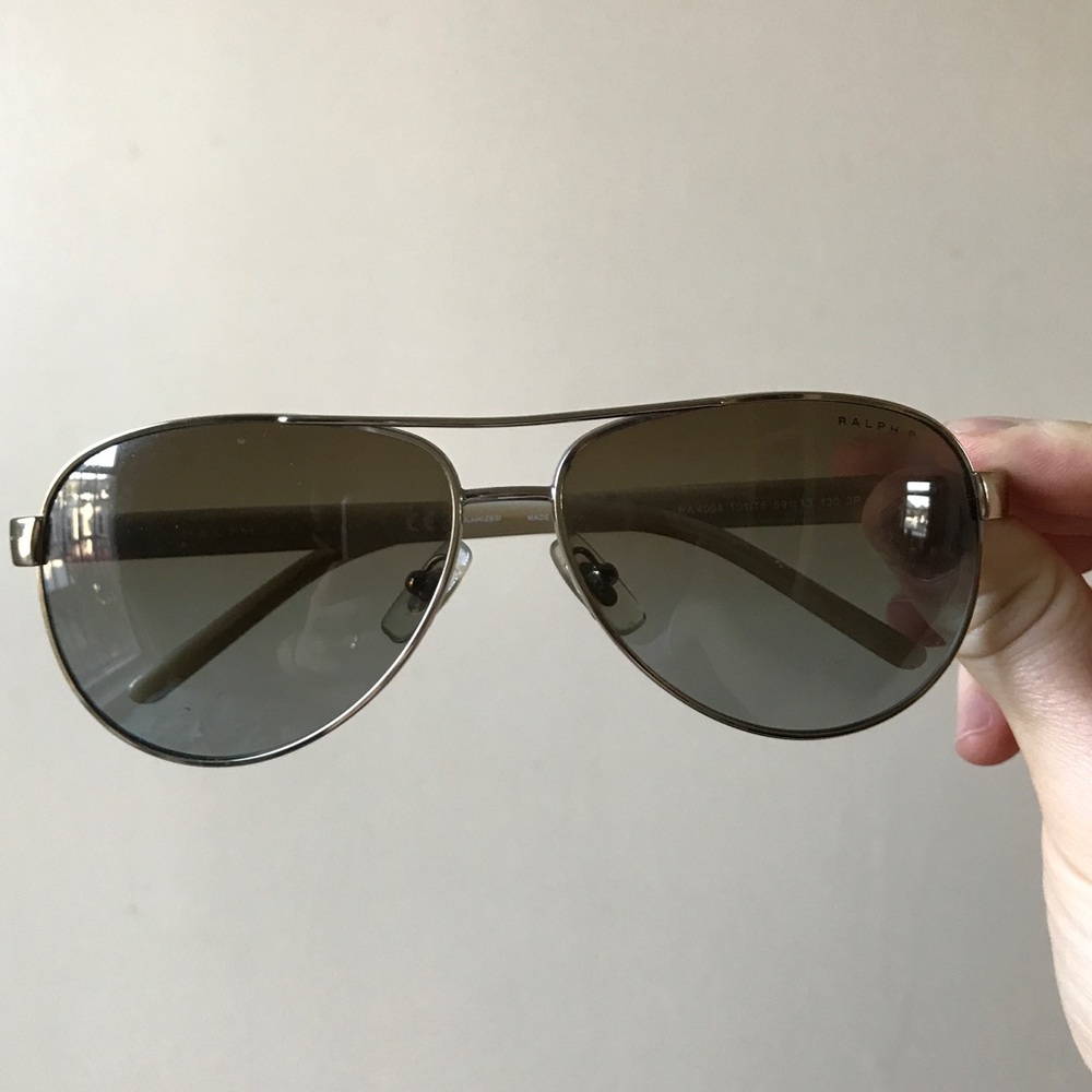 Ralph Lauren Aviator Sunglasses with Hard Case