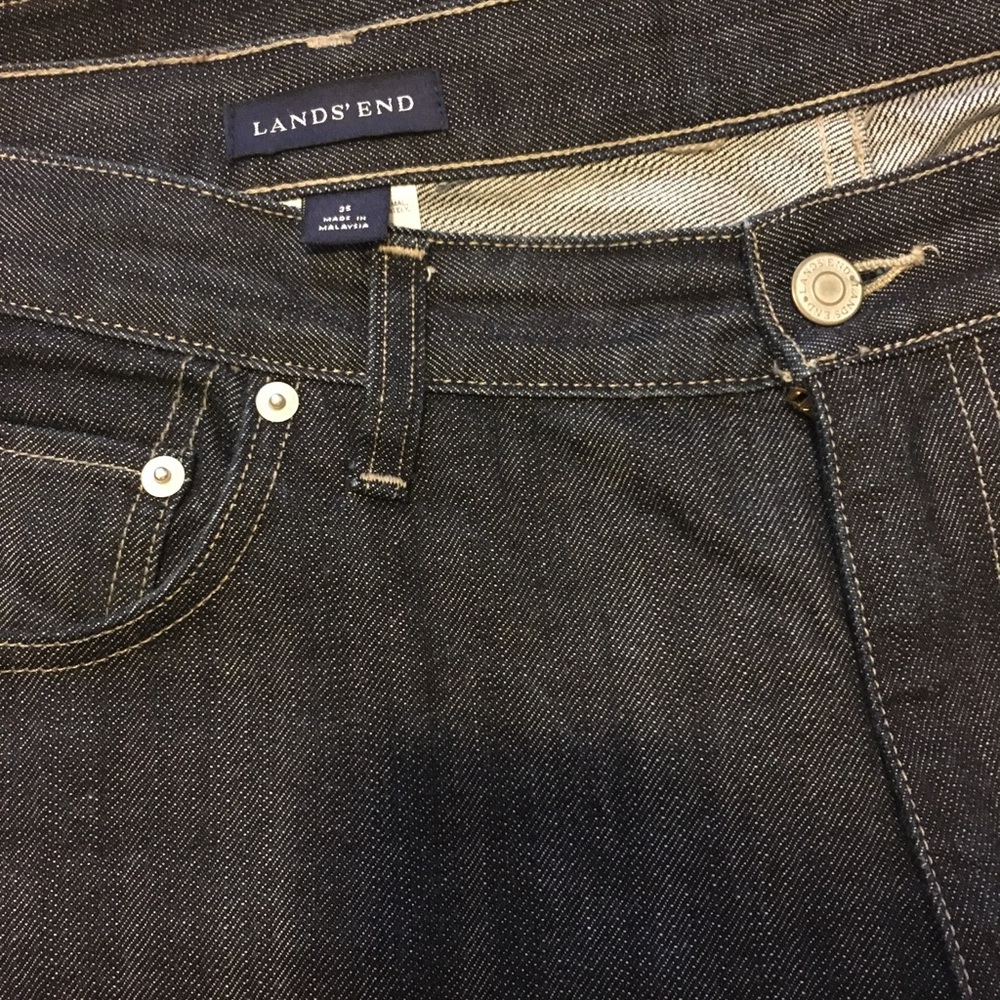 Lands End Men's Square Rigger Jeans Size 35