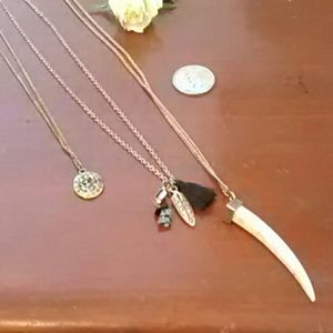 Set of 3 necklaces for layering