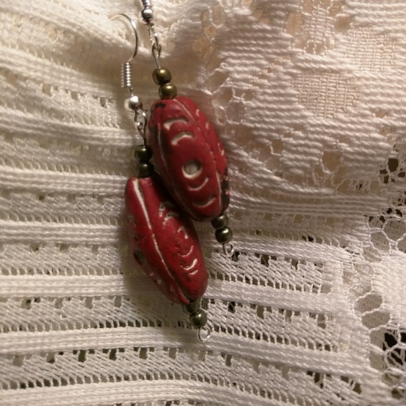 Vintage beaded earrings - Picture 3 of 4