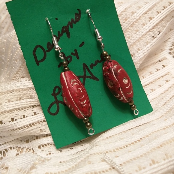 Vintage beaded earrings - Picture 4 of 4