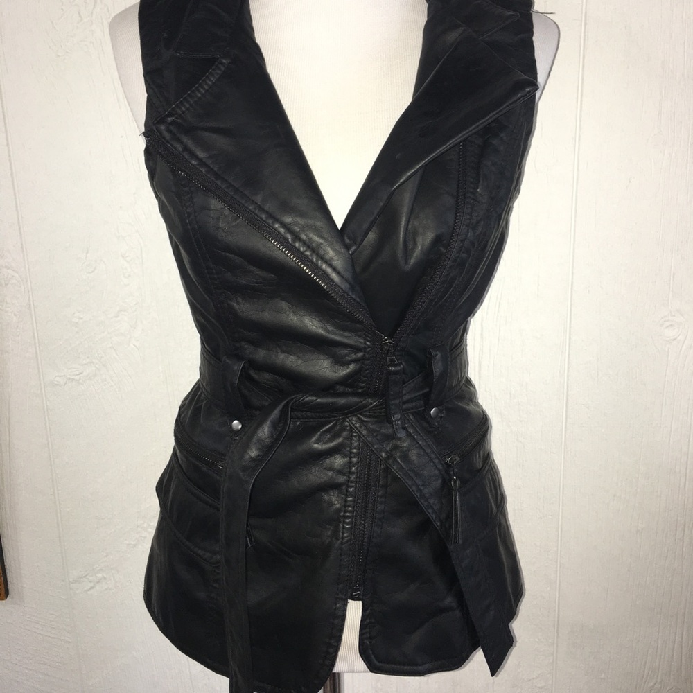 Therapy leather vest
