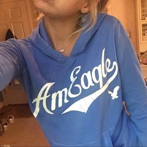 Blue American Eagle Hoodie