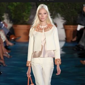 Tory Burch Spring 2014 linen/cotton jacket