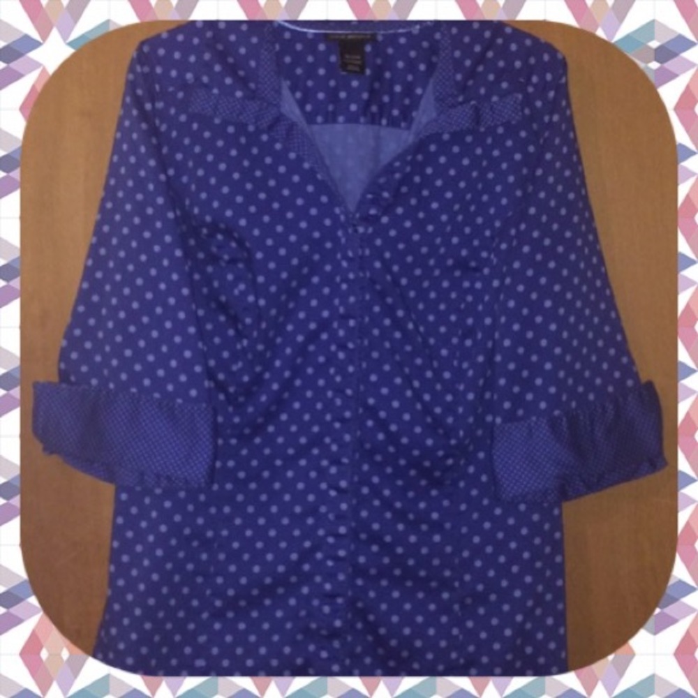 Lane Bryant 3/4 length button down top