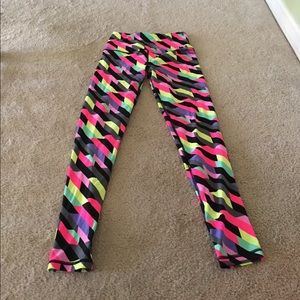 Neon patterned Victoria secret work out leggings