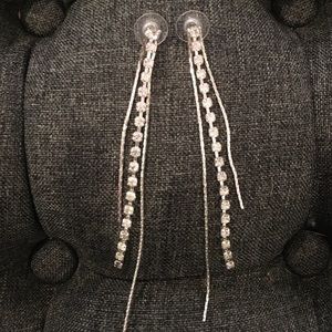 Long Icing stud earrings