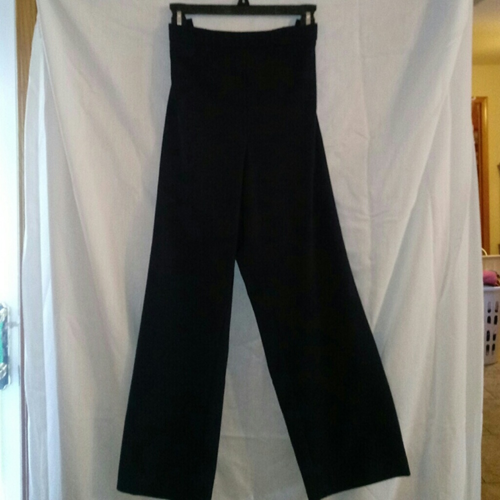 Navy blue trousers