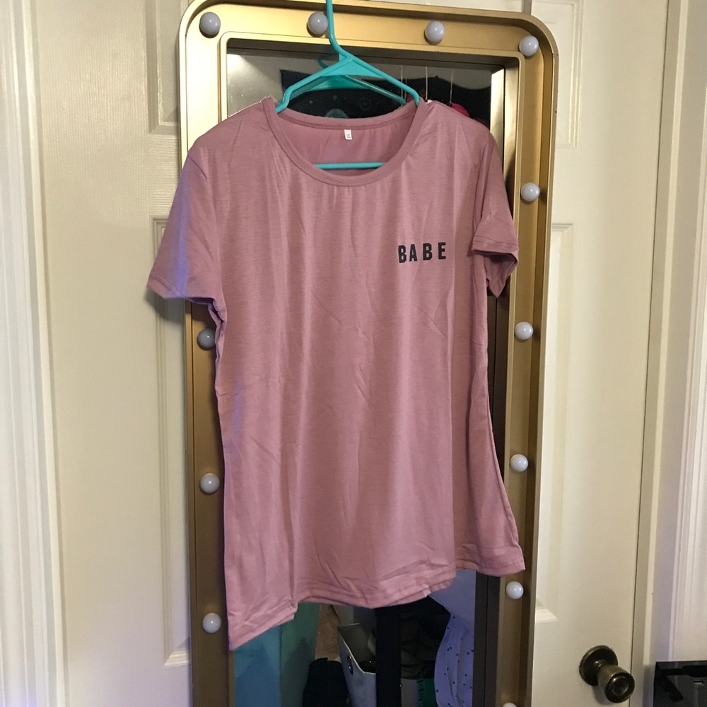 forever 21 pink babe t shirt