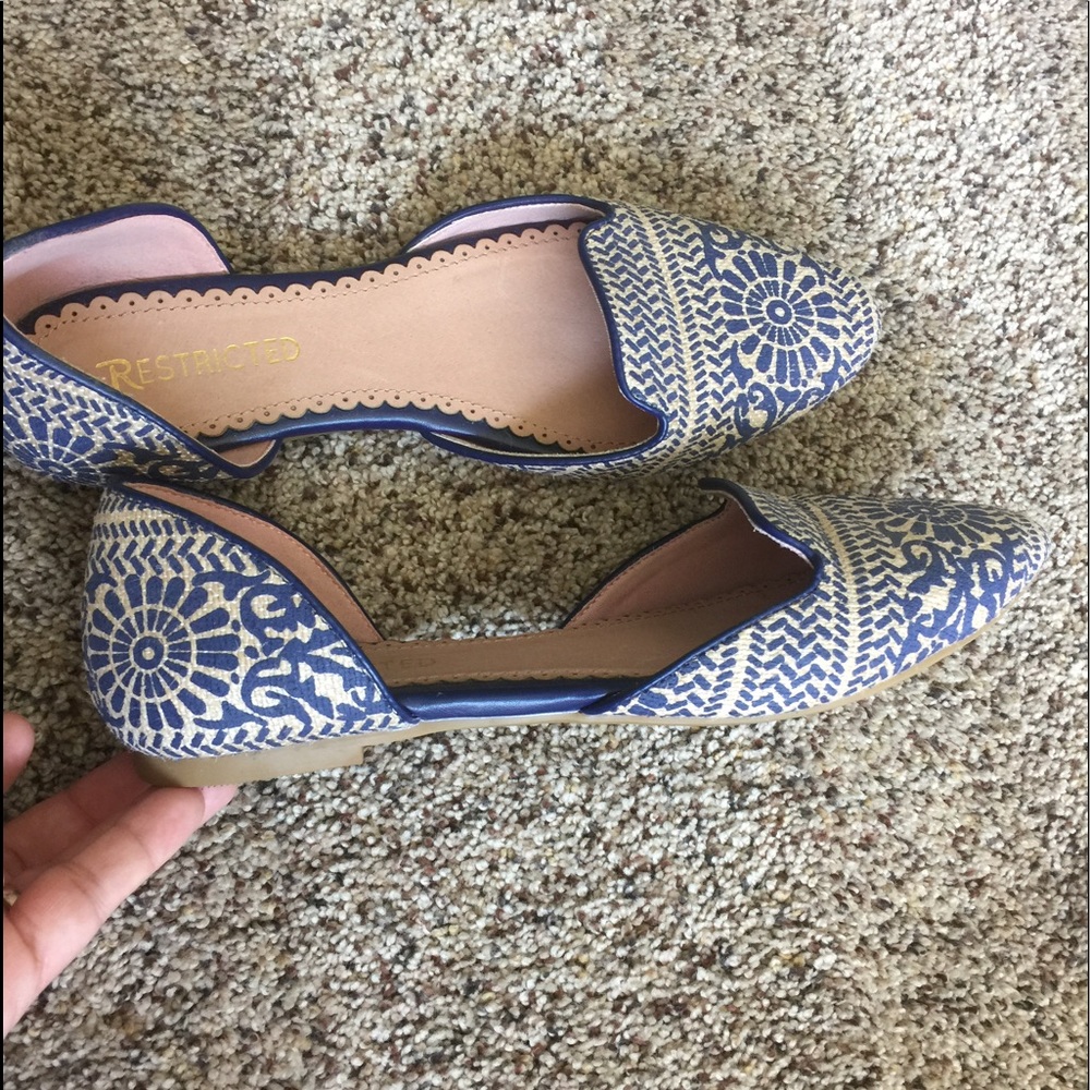 Blue tribal flats