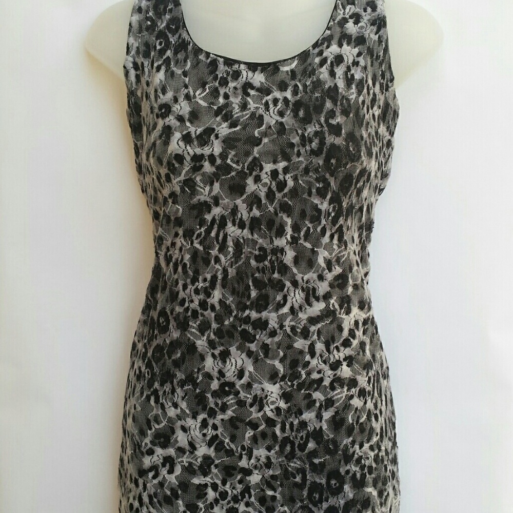 Wet Seal | Lined Leopard Print Lacey Dress - Picture 2 of 2