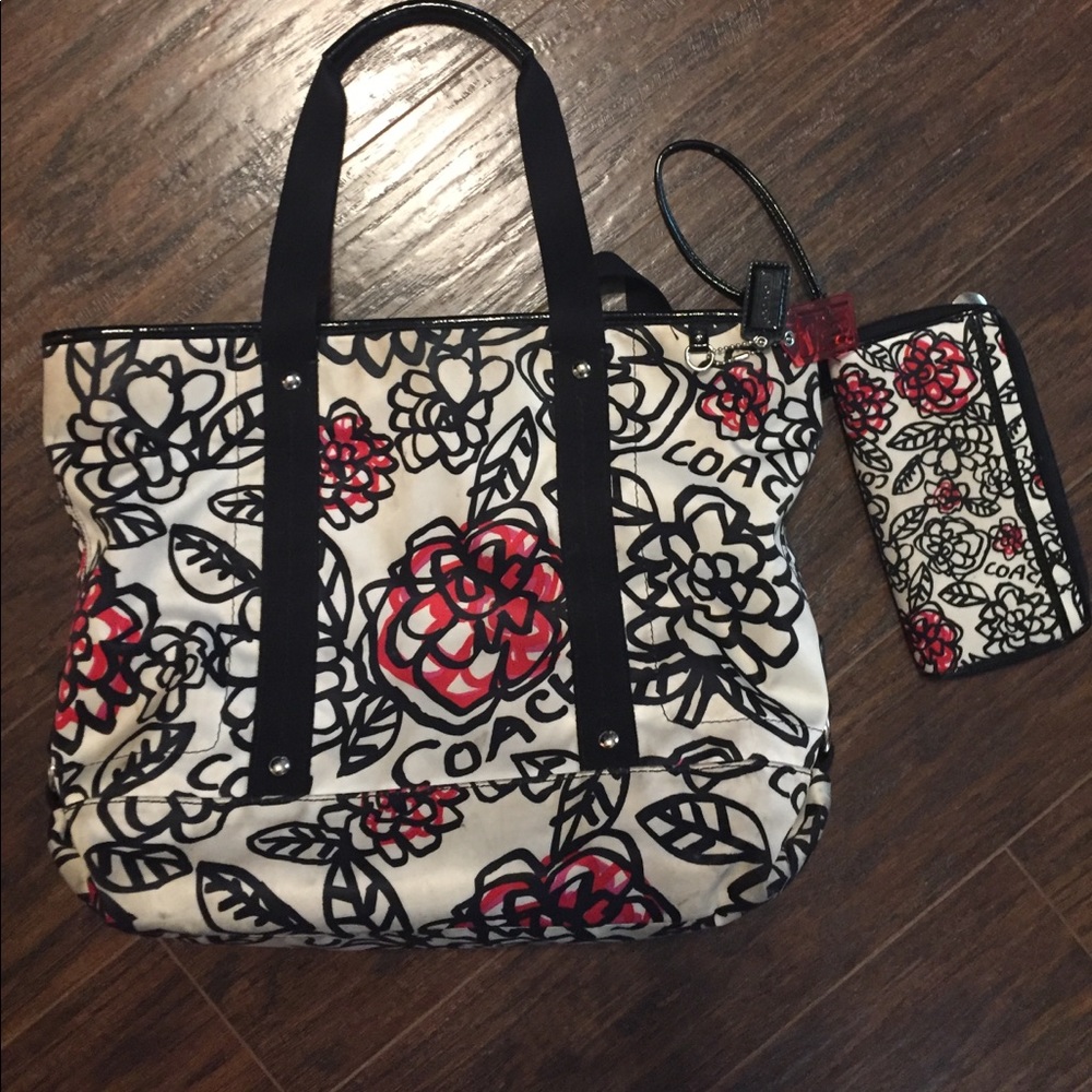 Coach bag and wallet