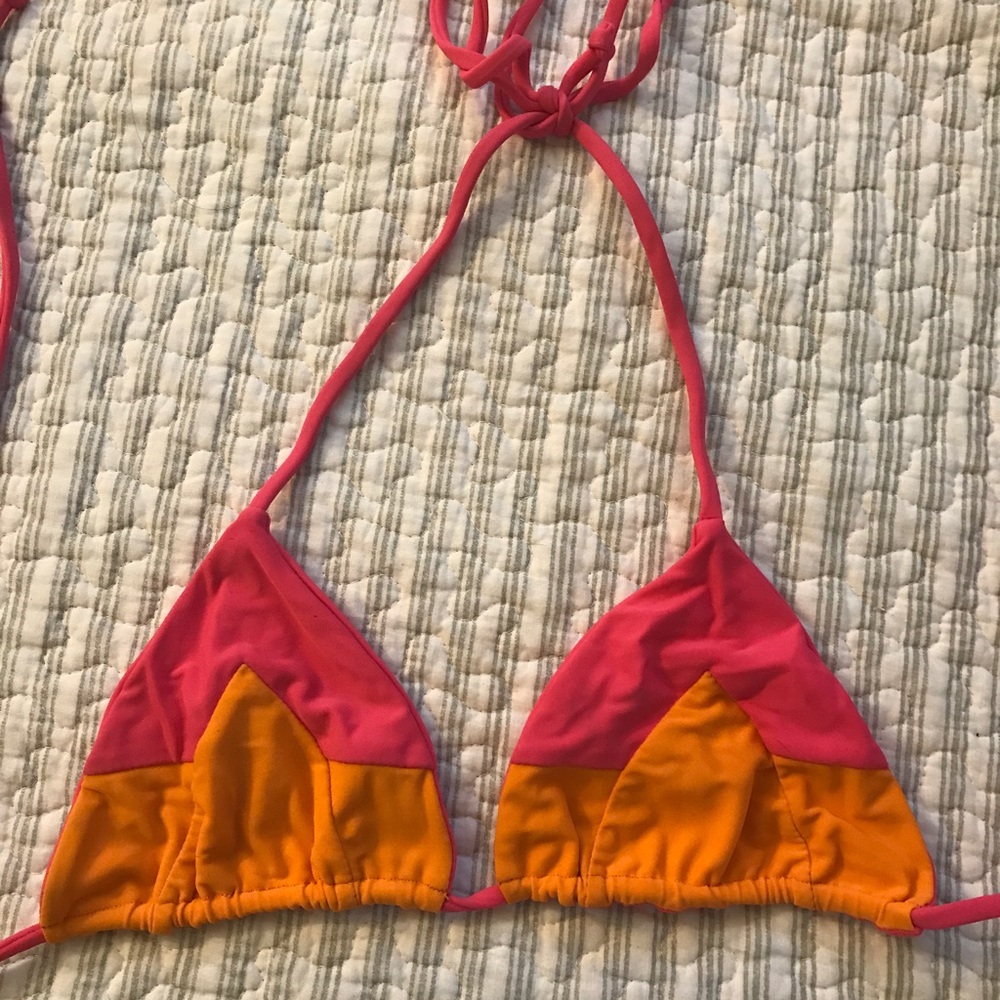 Mikoh Pink Orange Triangle top size S