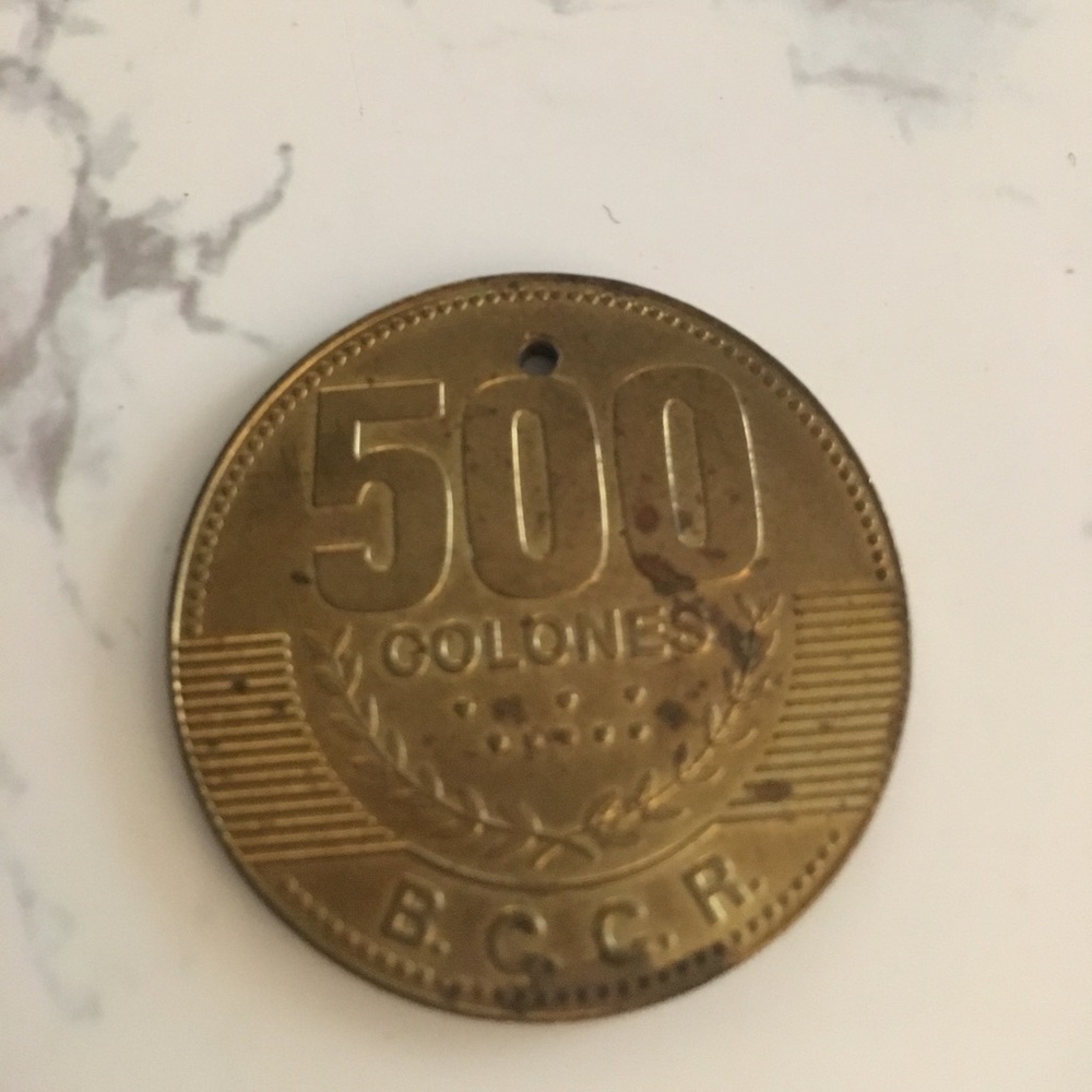  Costa Rican coin necklace 