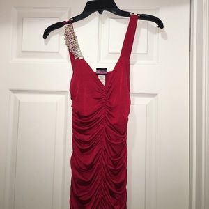 Long Red skin tight dress Long Red skin tight dress
