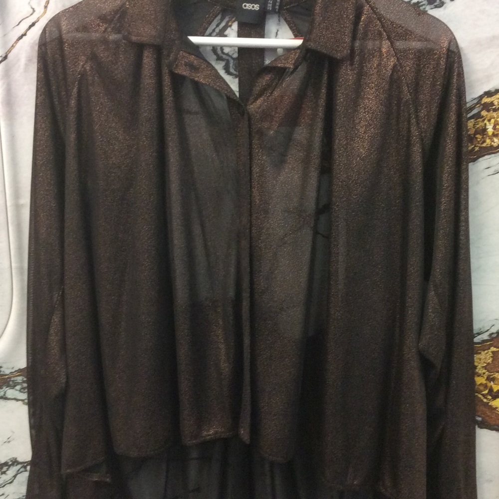Asos Cut out back button up
