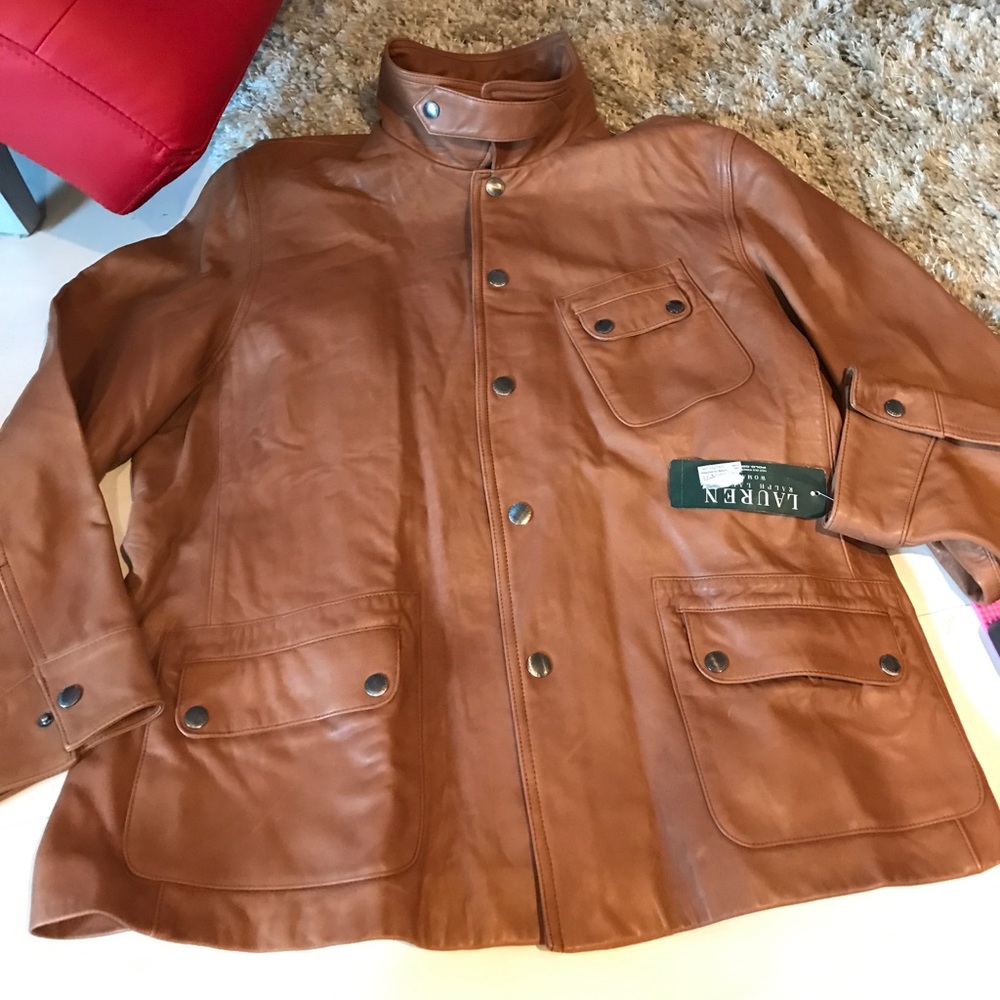 ❌SOLD ❌Ralph Lauren leather jacket, ♣️RL♣️ - Picture 7 of 7