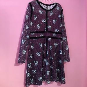 Purple floral xhilaration dress Purple floral xhilaration dress