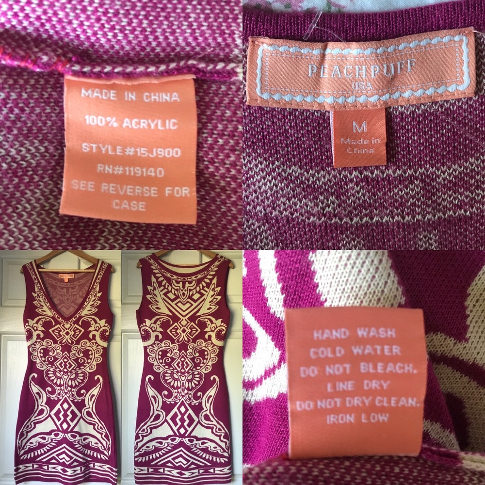 New. Peach Puff dress. - Picture 3 of 3