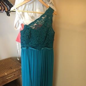 Oasis one shoulder bridesmaid dress