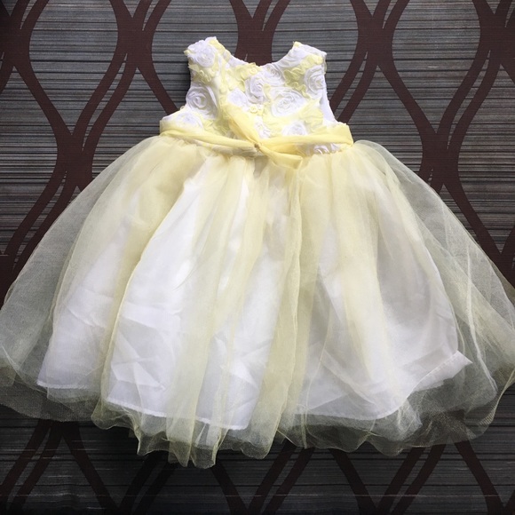 Yellow Dress with Tulle - Picture 2 of 4