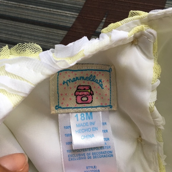 Yellow Dress with Tulle - Picture 4 of 4