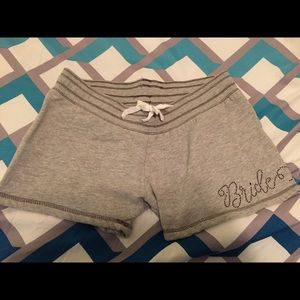 Rhinestone Bride shorts, small