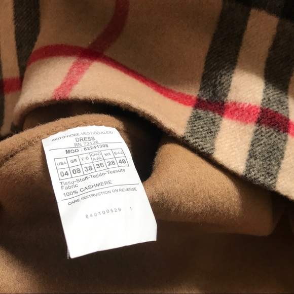 Burberry 100% Cashmere Dress - Picture 5 of 7