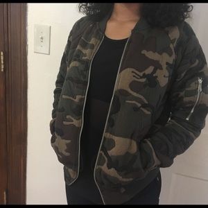 Camo bomber