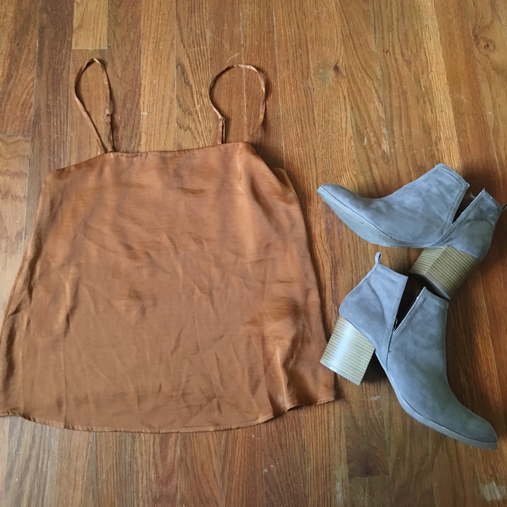 Sale! Forever 21 rust colored silky camisole