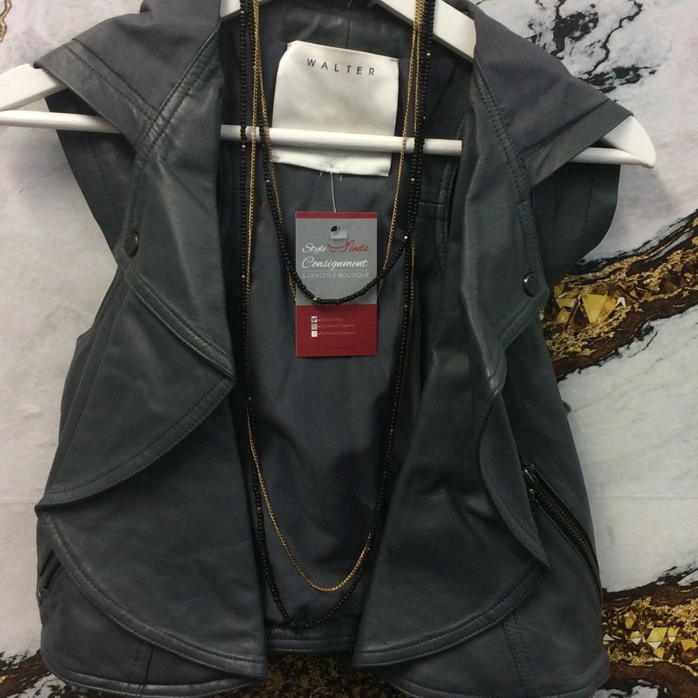 Walter Leather Vest