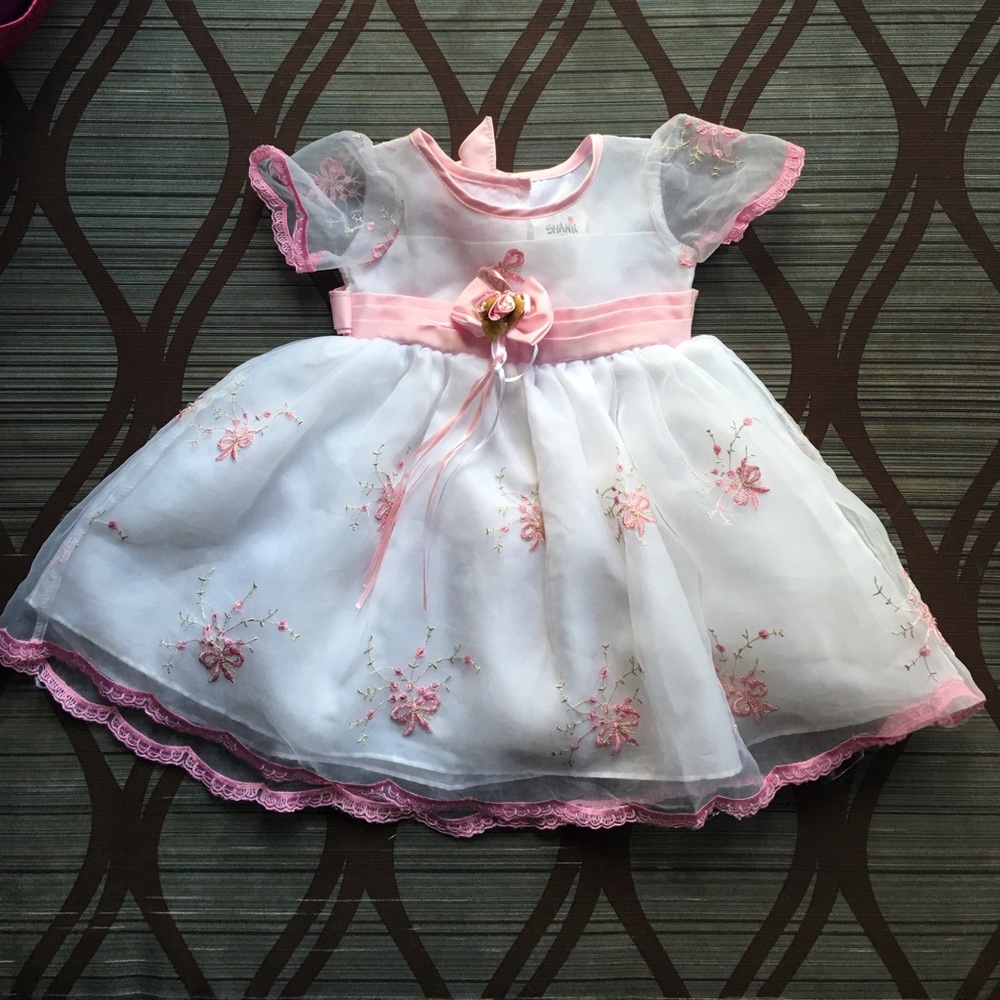 White & Pink Dress