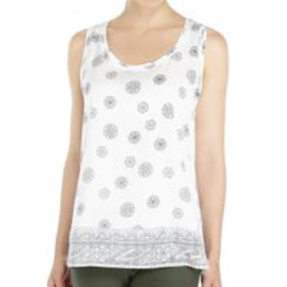 Ivanka Trump Medallion Print Tank Top