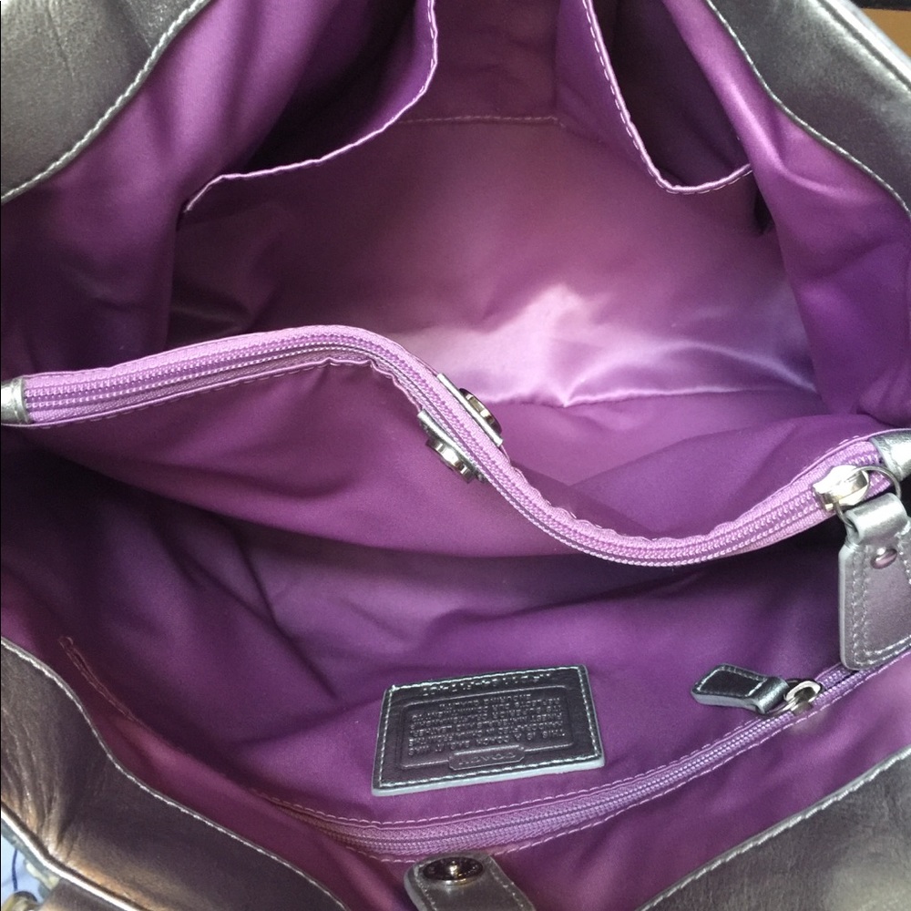 **SOLD** Coach purple and great handbag purse