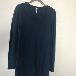 Blue Free People Sweater