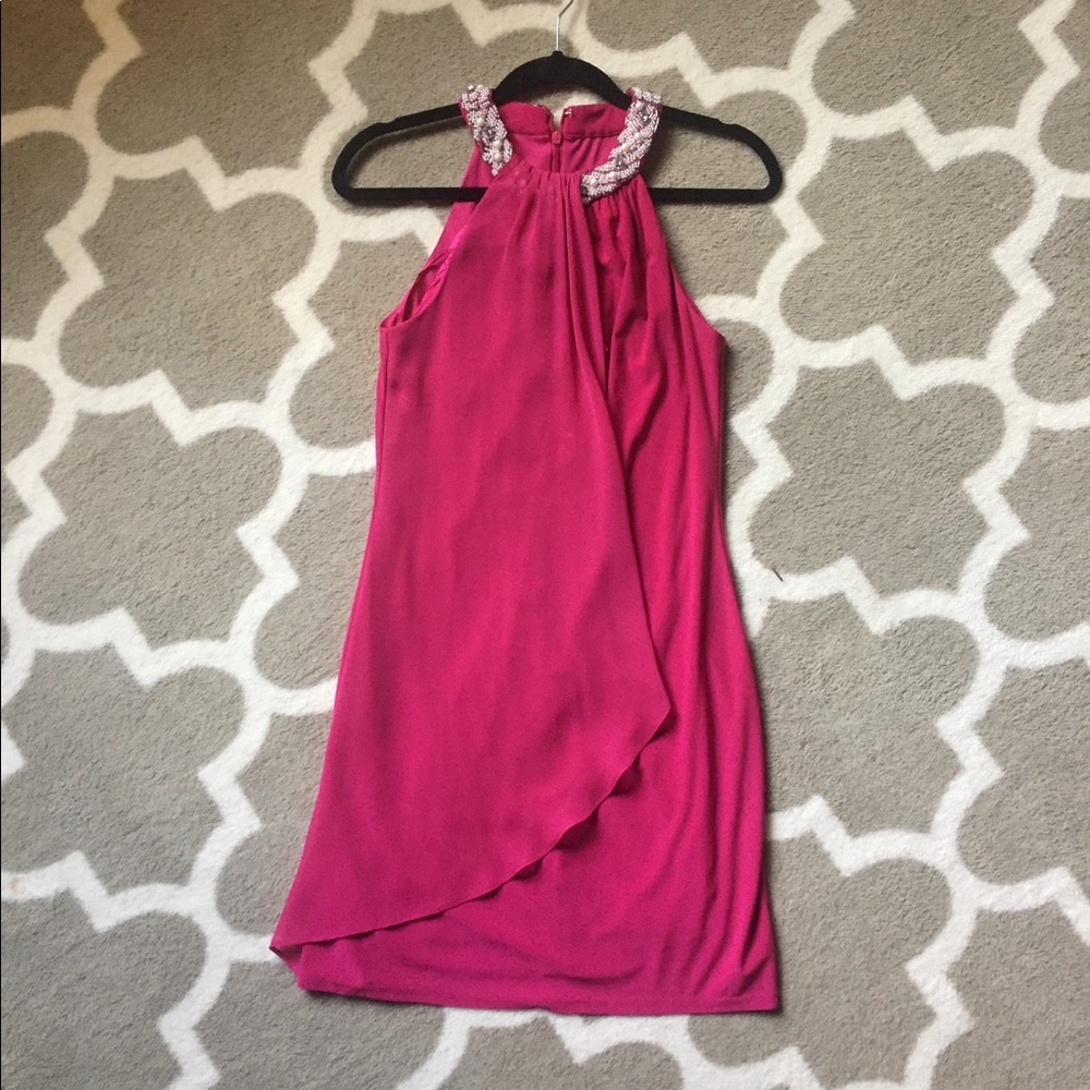 NWT Pink Cache Cocktail Dress