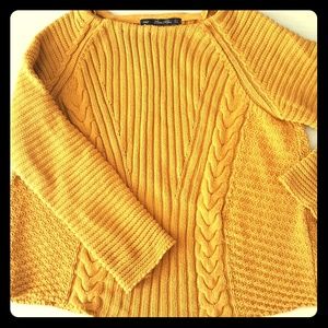 Sara knit mustard sweater