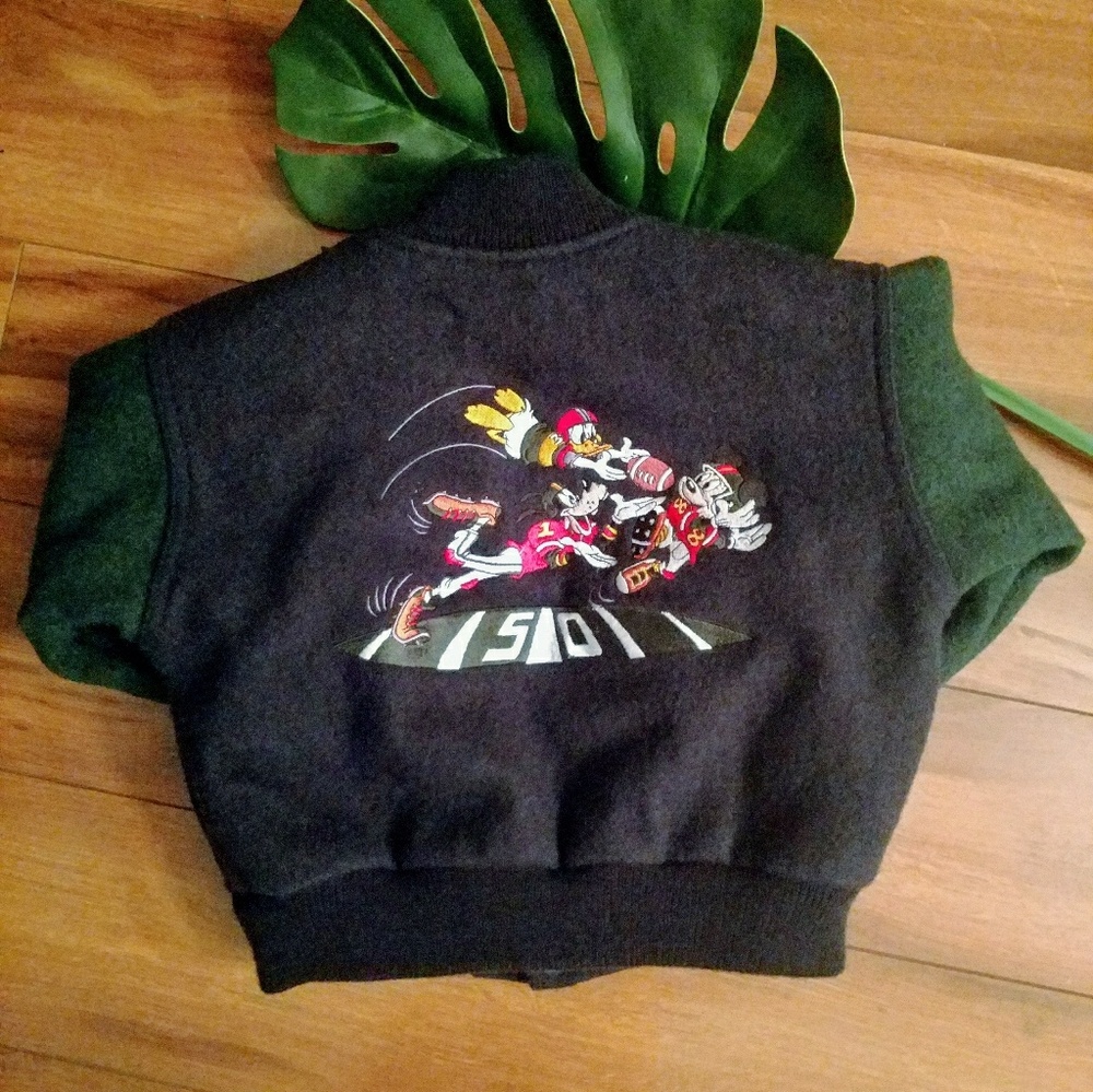 Authentic Vintage Disney Letterman Jacket Sz 2T-4T