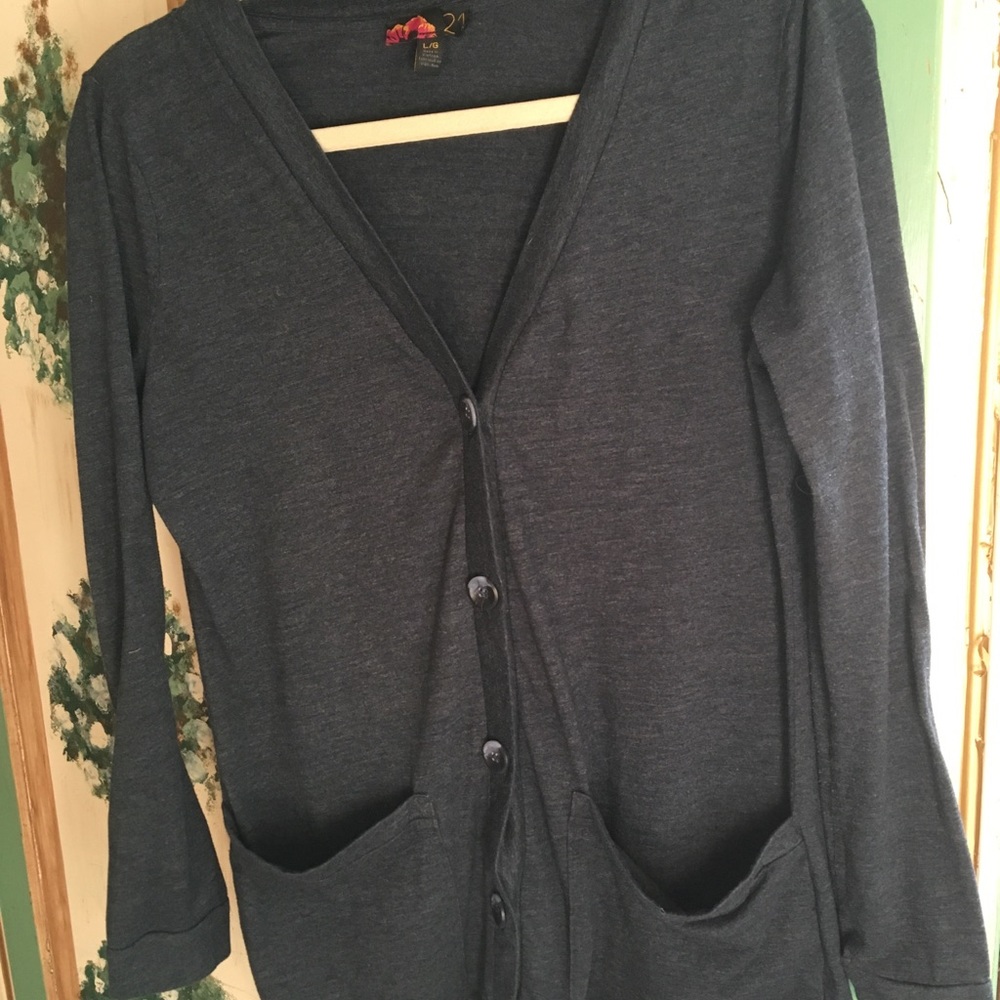 Blue button up Cardigan