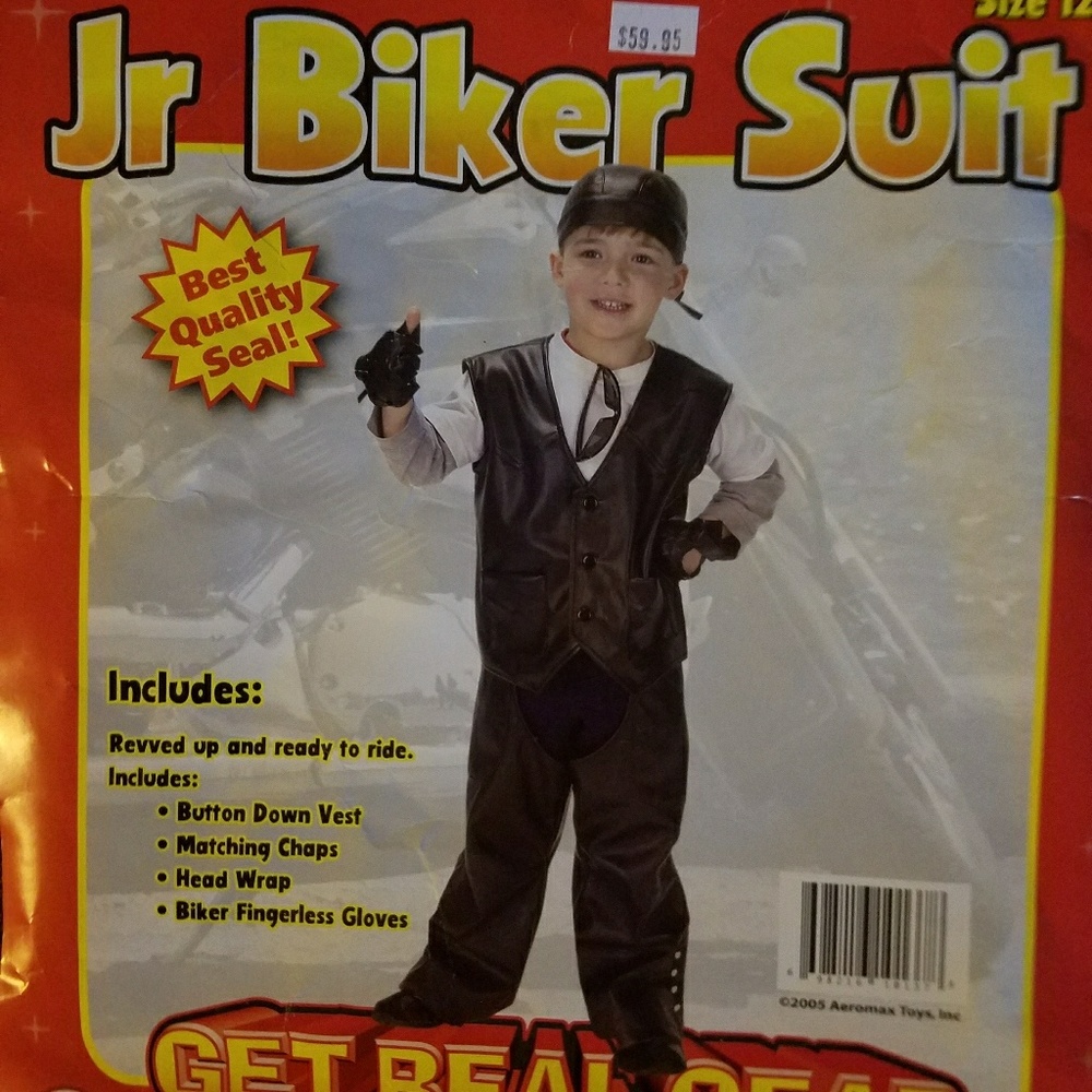 Boys biker costume