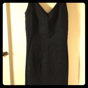 Black bodycon dress