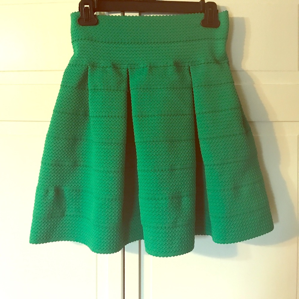 Green skirt