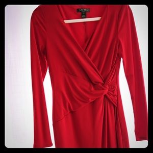 Ralph Lauren faux-wrap dress