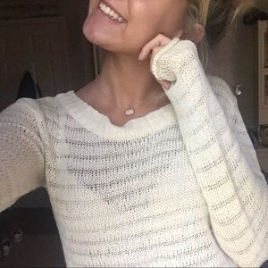 Adorable back crossed sweater