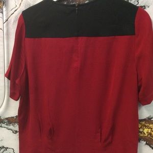 DVF Gold & Red Blouse