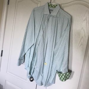 Men’s Thomas Dean Long Sleeve Casual Shirt