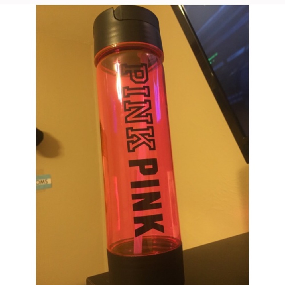 Pink water bottle