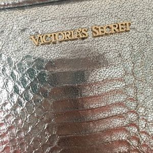 NWOT Victoria Secret Silver and Gold Satchel